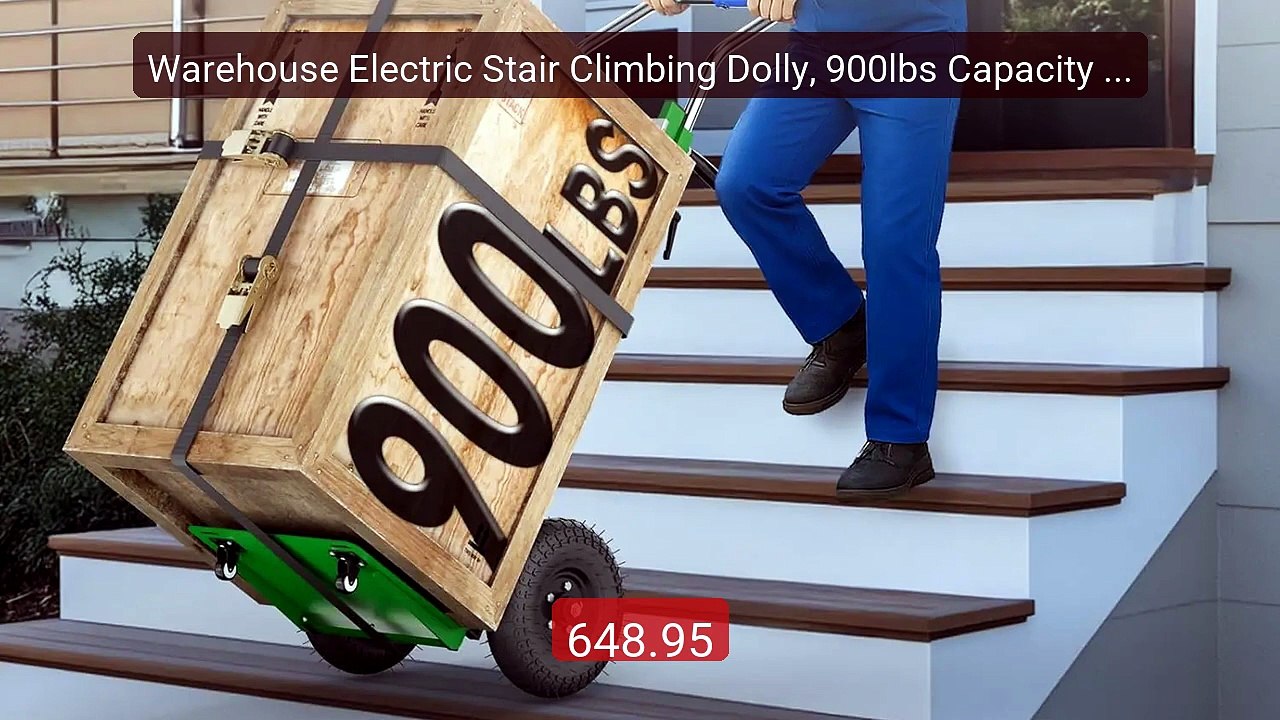 Warehouse Electric Stair Climbing Dolly, 900lbs Capacity Elec... -- Amazing Value 2026 | Must Have!