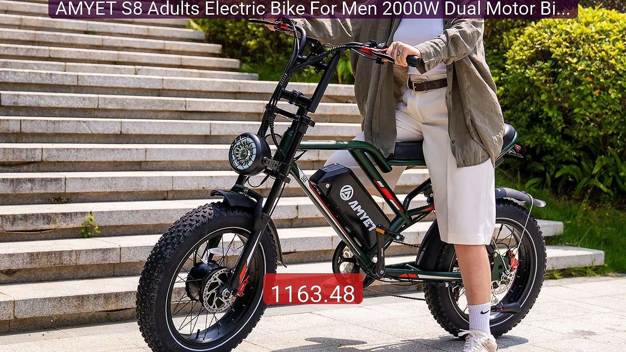 AMYET S8 Adults Electric Bike For Men 2000W Dual Motor Bicycle 48V ... -- Top Rated 2026 | Buy Now!