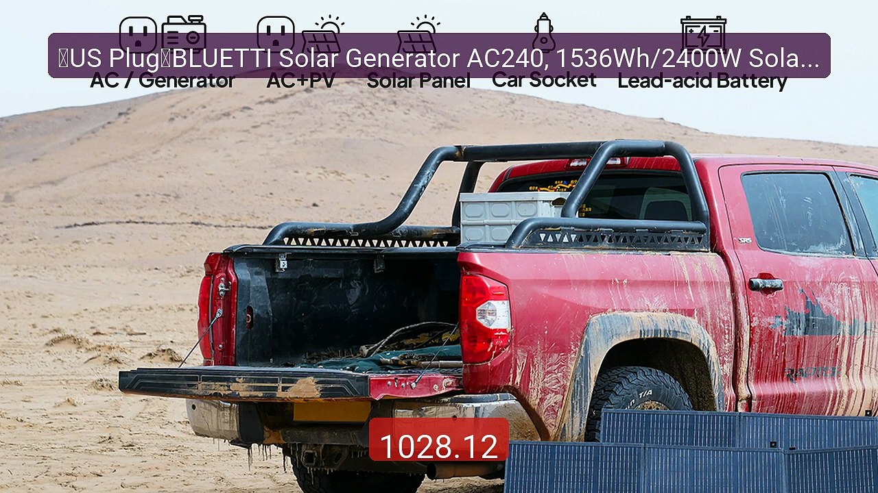 【US Plug】BLUETTI Solar Generator AC240, 1536Wh/2400W Solar Gen... -- Best Buy 2026 | Great Quality!