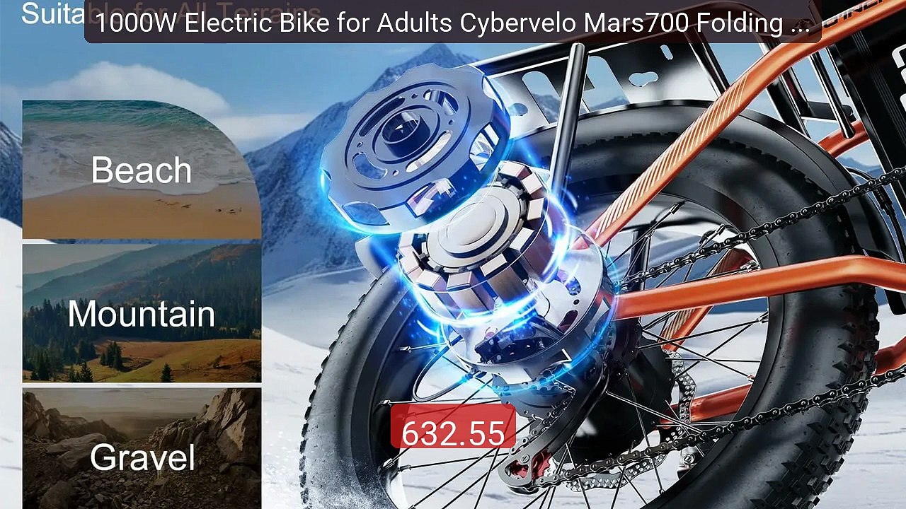 1000W Electric Bike for Adults Cybervelo Mars700 Folding 48... -- Top Pick 2026 | Unbeatable Price!