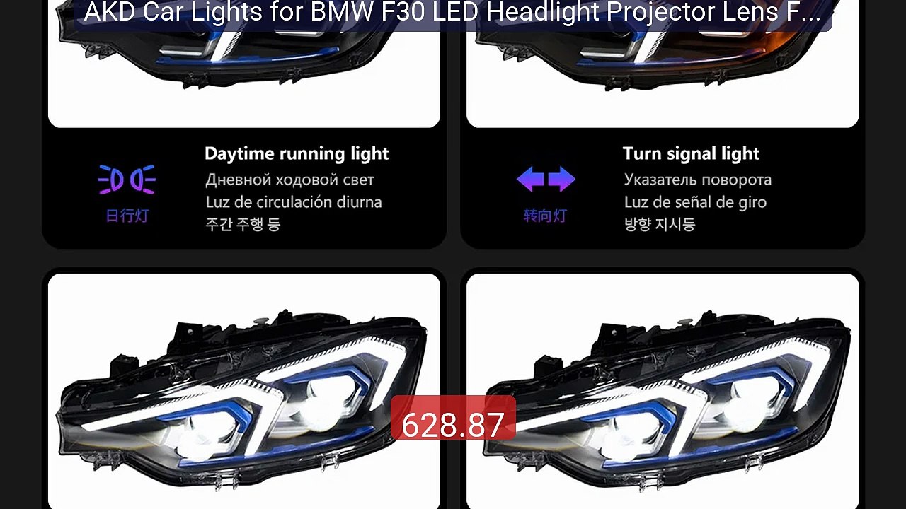 AKD Car Lights for BMW F30 LED Headlight Projector Lens F31 H... -- Amazing Value 2026 | Must Have!