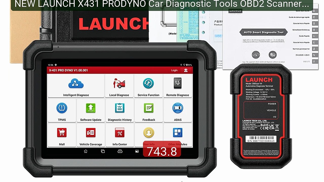 NEW LAUNCH X431 PRODYNO Car Diagnostic Tools OB...