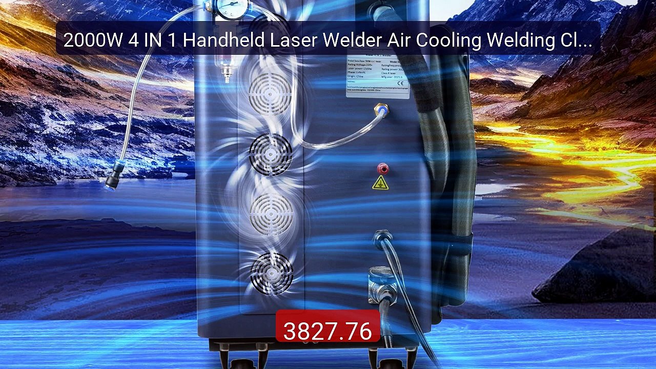 2000W 4 IN 1 Handheld Laser Welder Air Cooling Welding Cleanin... -- Best Buy 2026 | Great Quality!