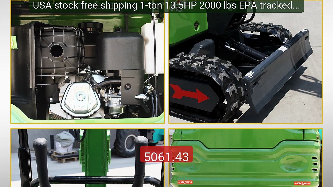 USA stock free shipping 1-ton 13.5HP 2000 lbs EPA tracked Mini... -- Best Buy 2026 | Great Quality!