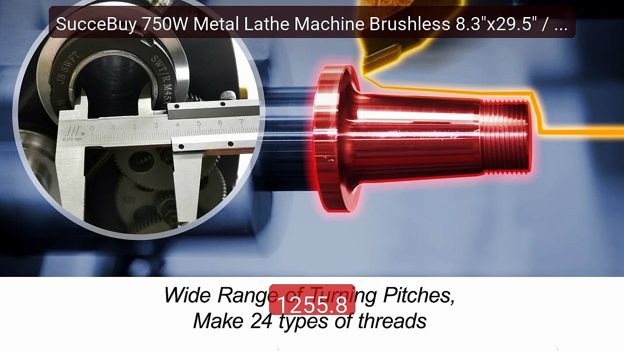 SucceBuy 750W Metal Lathe Machine Brushless 8.3"x29.5" / 210mm*736m... -- Top Rated 2026 | Buy Now!