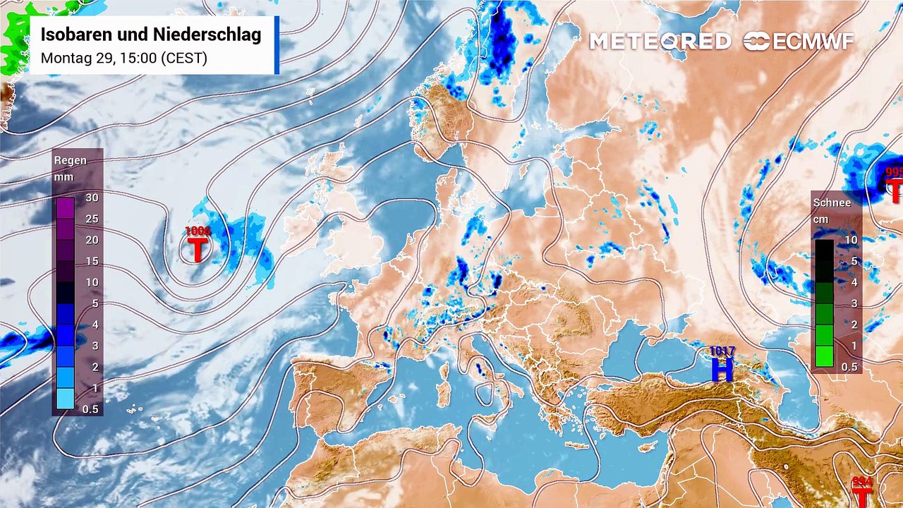 Es ist nur eine kleine Verschnaufpause: Einige Tiefs bringen Gewitter mit Regen und kühlere Luftmassen