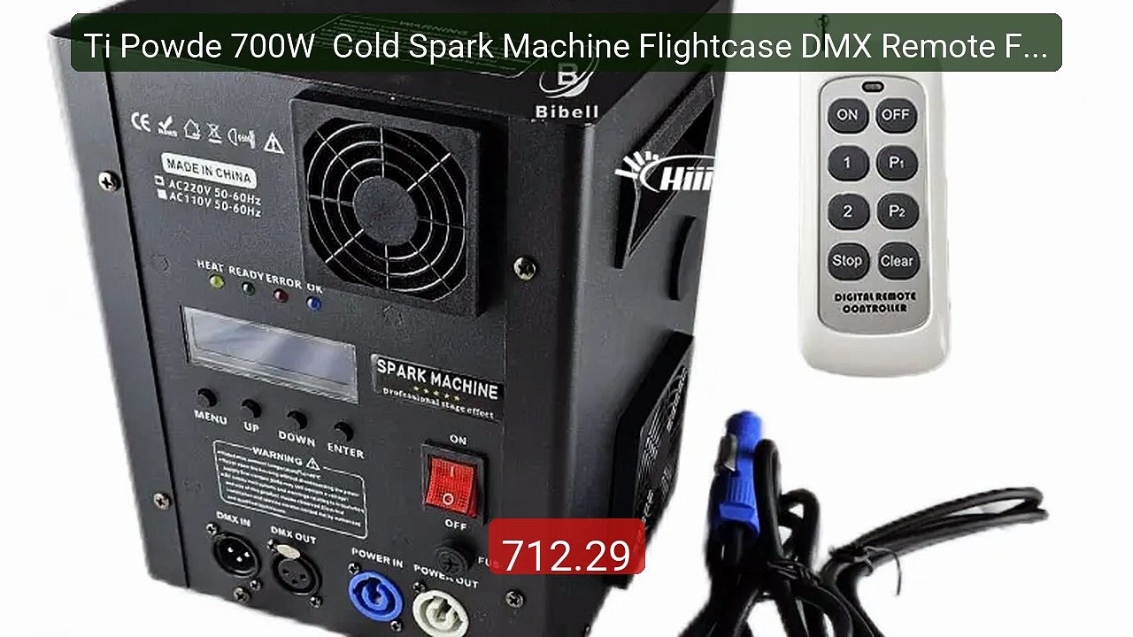 Ti Powde 700W  Cold Spark Machine Flightcase DMX Remote Firework F... -- Best Deal 2026 | Shop Now!