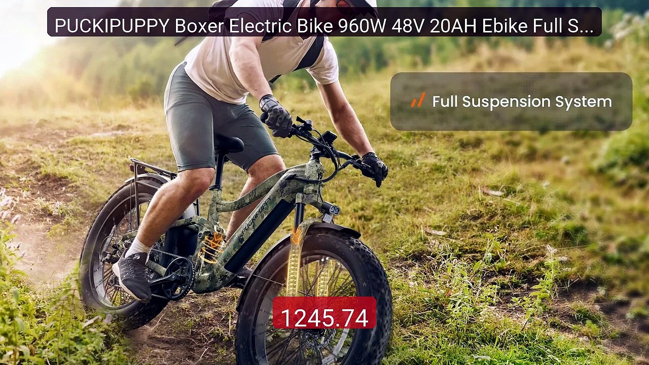 PUCKIPUPPY Boxer Electric Bike 960W 48V 20AH Ebike Full Suspension ... -- Top Rated 2026 | Buy Now!