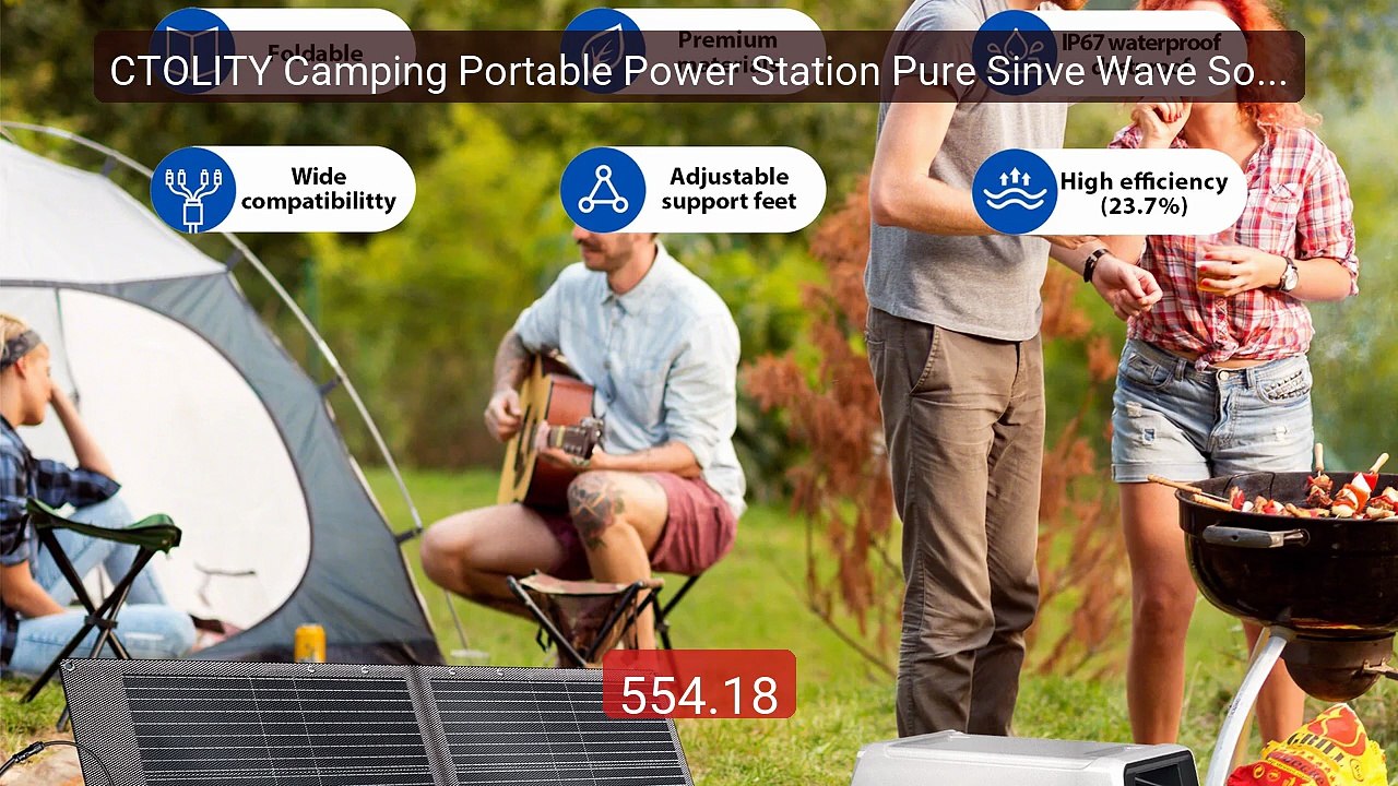 CTOLITY Camping Portable Power Station Pure Sinve Wave Solar G... -- Hot Deal 2026 | Limited Offer!
