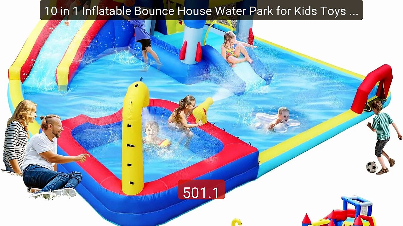 10 in 1 Inflatable Bounce House Water Park for Kids Toys Sl... -- Top Pick 2026 | Unbeatable Price!