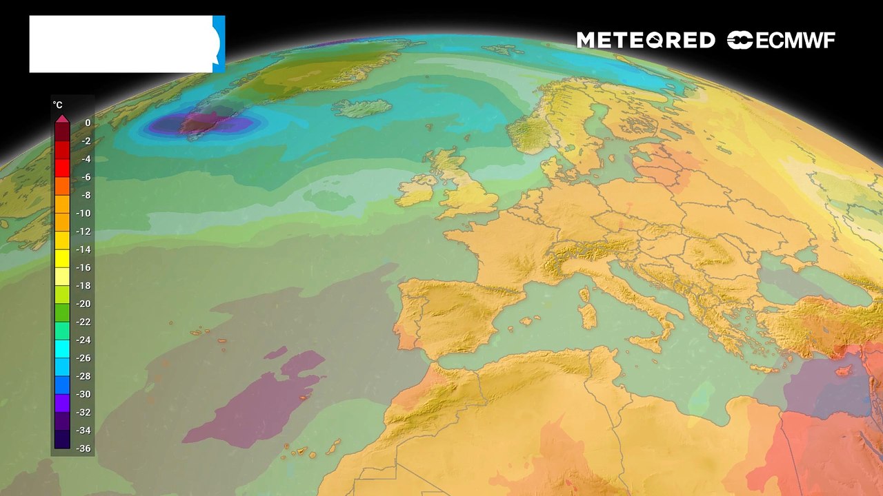 Temperature a 500 hPa.