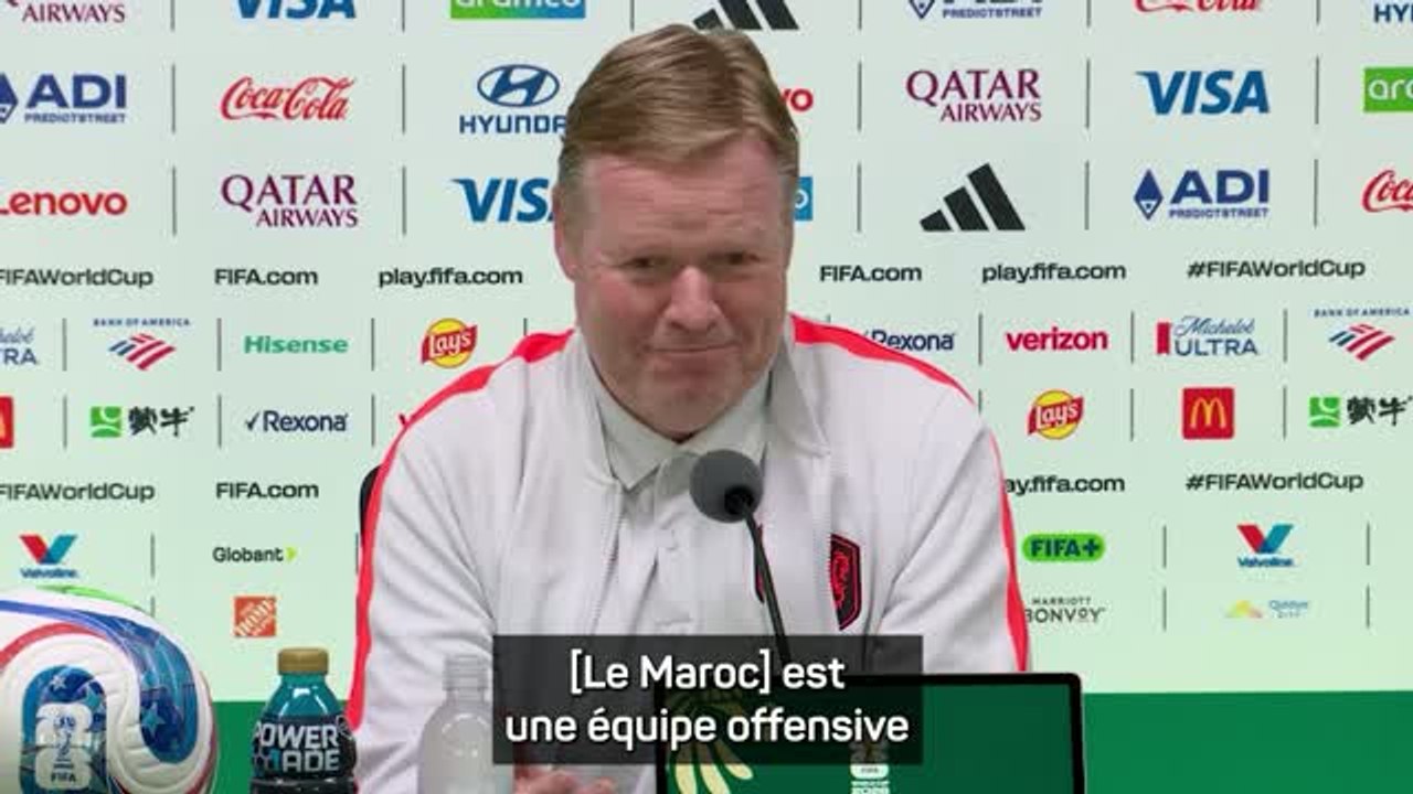 Pays-Bas - Koeman regrette de voir le choc contre le Maroc aussi tôt dans le tournoi