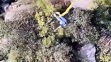 Bungee 🥱Jumping With Rope In Beautiful Place Adventures #bungeejumping  #shorts #vlog -