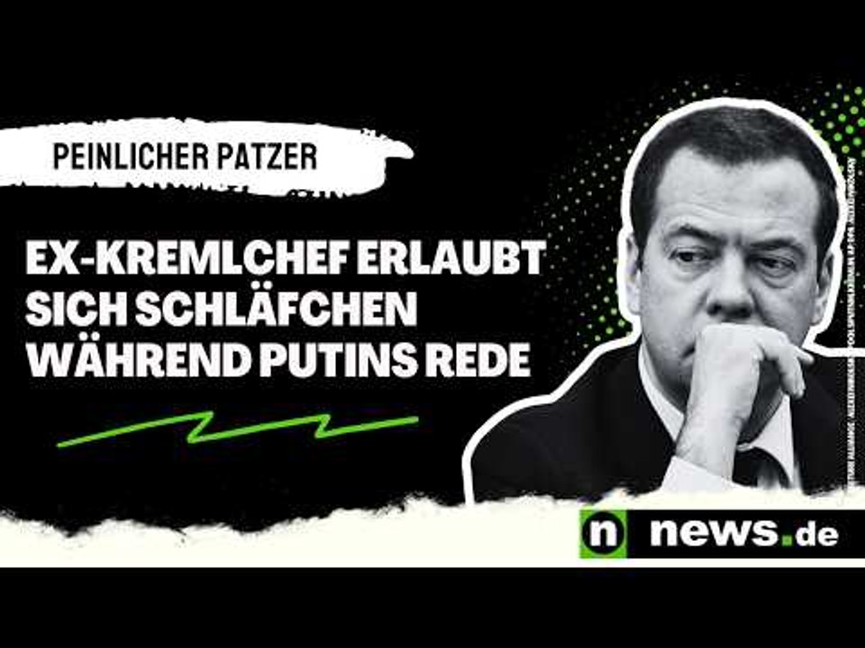 Dmitri Medwedew: Peinlicher Patzer - Ex-Kremlchef erlaubt sich Schläfchen während Putins Rede