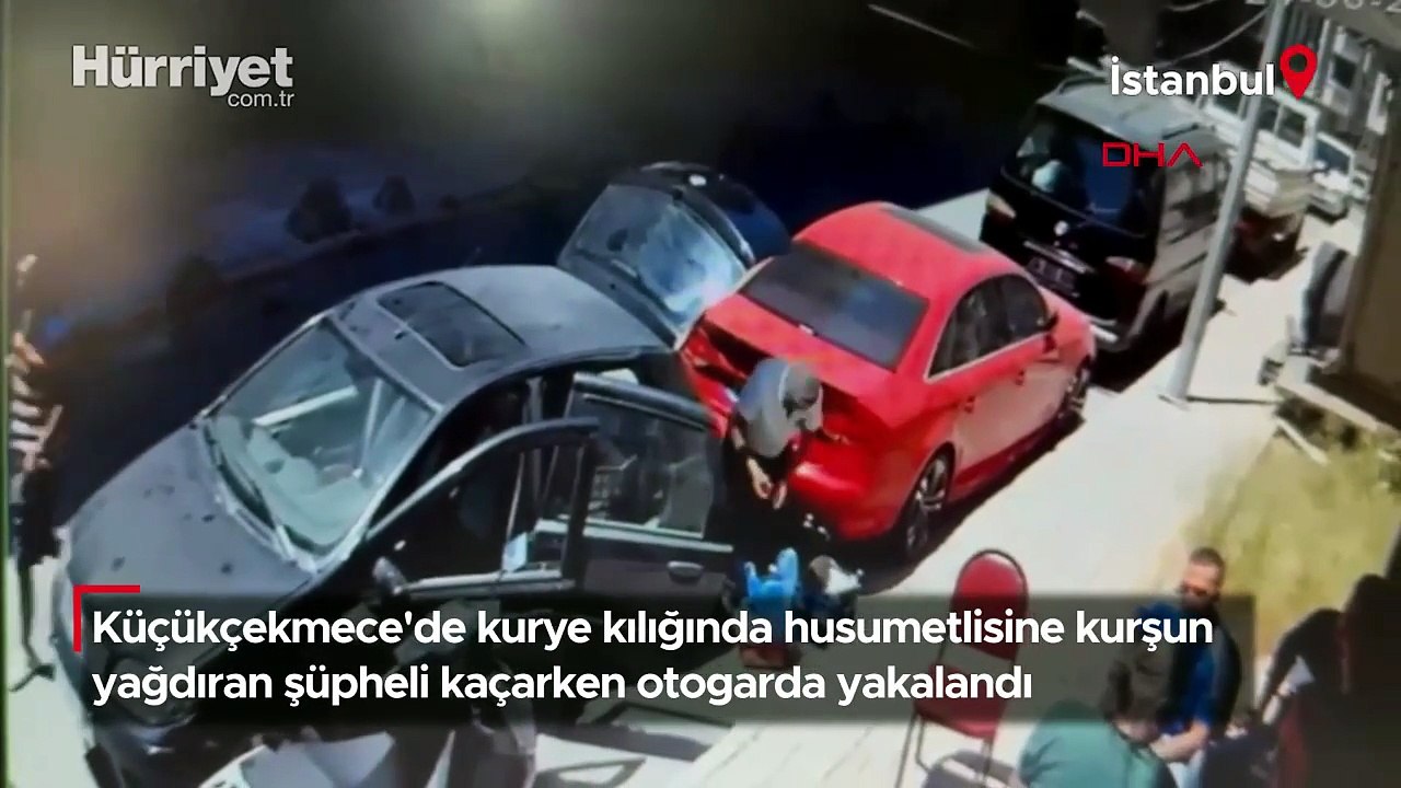 Küçükçekmece'de kurye kılığında husumetlisine kurşun yağdıran şüpheli kaçarken otogarda yakalandı