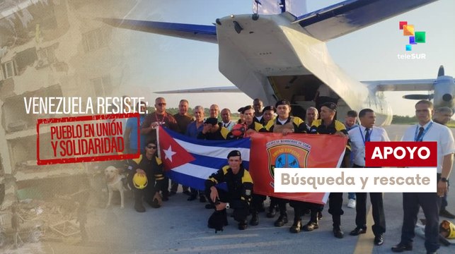 Rescatistas cubanos arribaron a Venezuela para labores de búsqueda