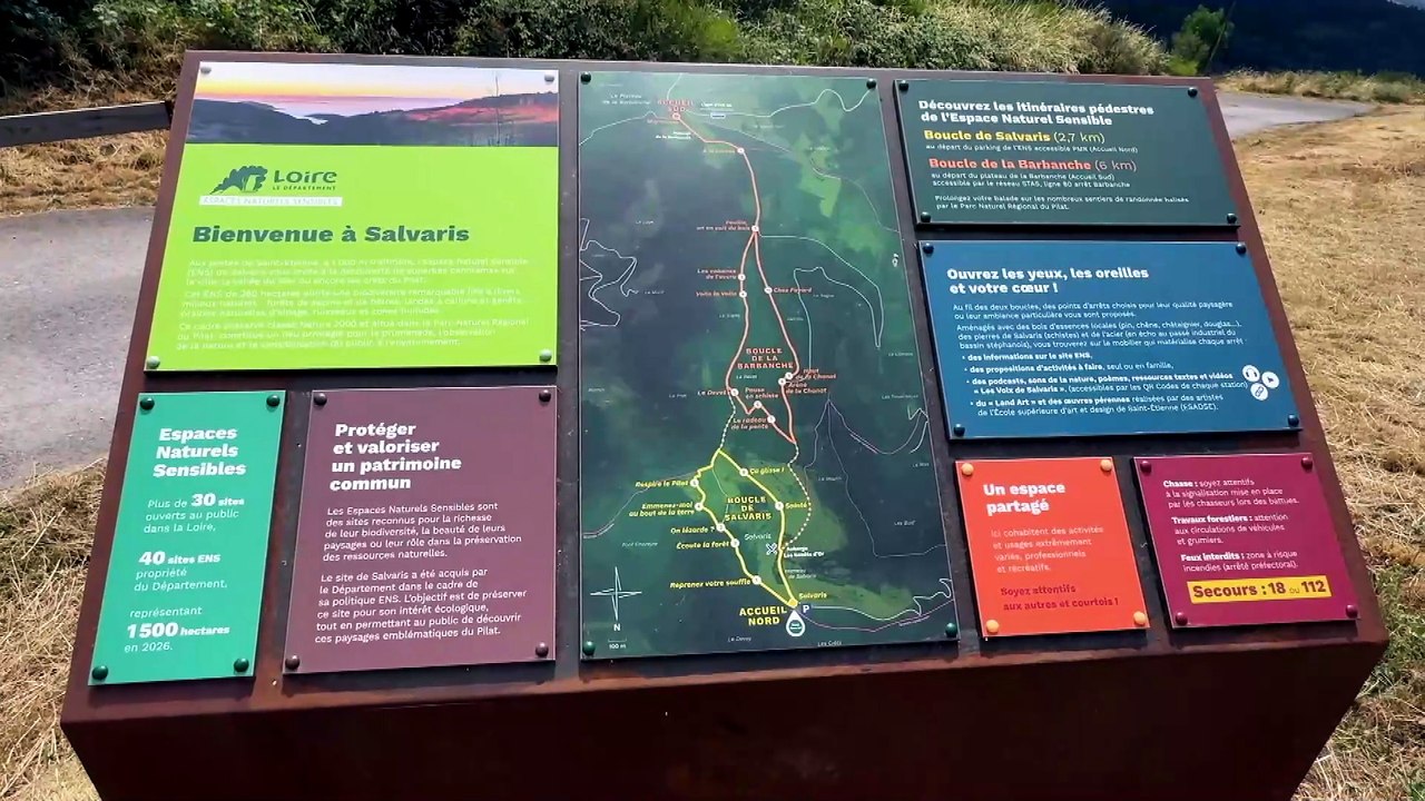 Loire : de nouveaux aménagements inaugurés sur l’Espace naturel sensible de Salvaris