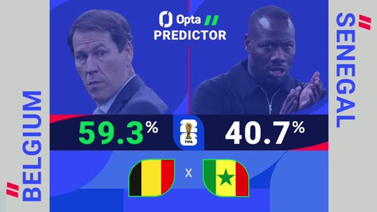 Belgium v Senegal  - World Cup Opta Predictor