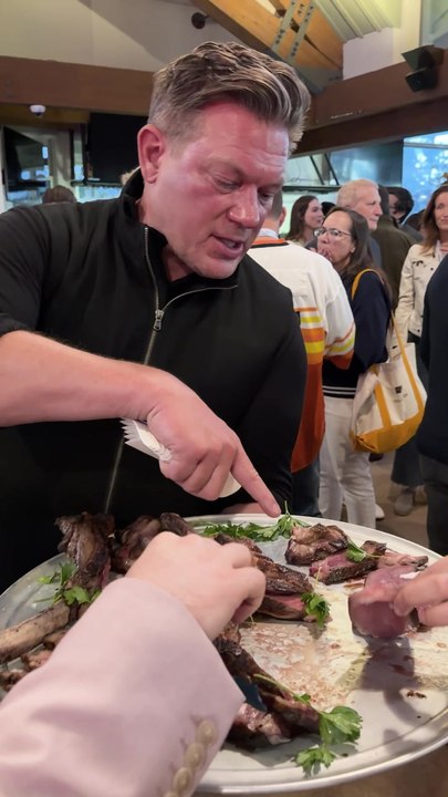Tyler Florence Shares Juicy Wagyu Tomahawk Steaks in Aspen