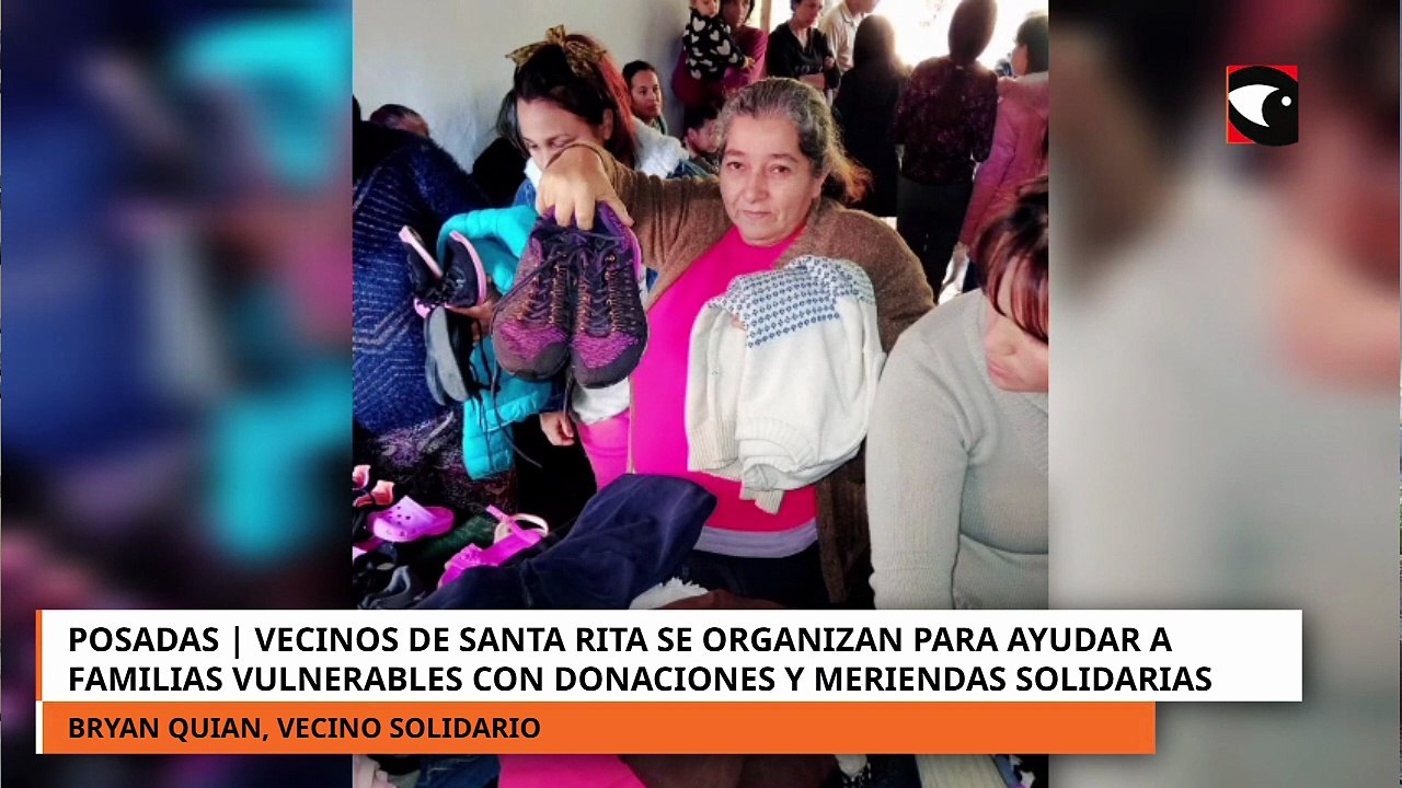 Vecinos de Santa Rita se organizan para ayudar a familias vulnerables con donaciones