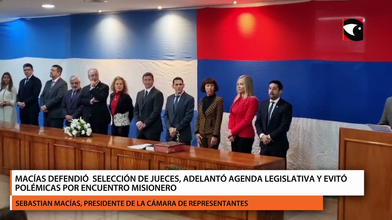 Macías defendió selección de jueces, adelantó agenda legislativa y evitó internas políticas