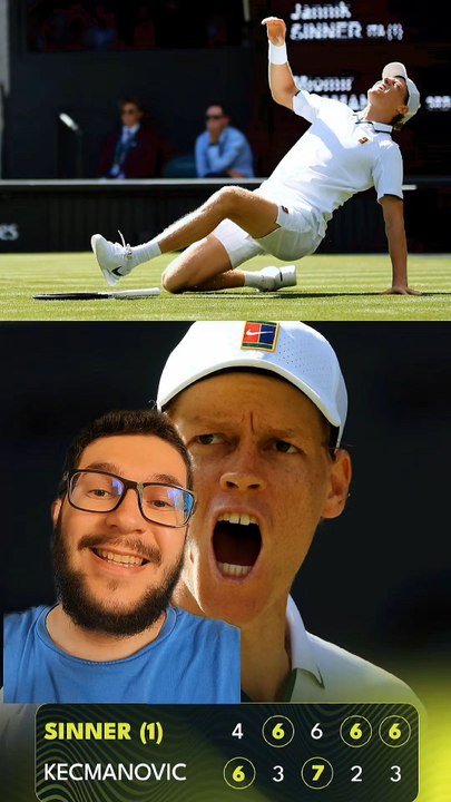JANNIK SINNER S'IMPOSE EN 5 SETS AU PREMIER TOUR DE WIMBLEDON !