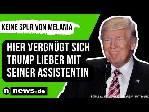 Donald Trump: Keine Spur von Melania - hier vergnügt sich Trump lieber mit seiner Assistentin