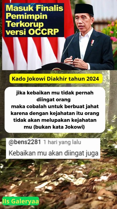 Kebaikan Dilupakan, Kejahatan Dikenang Selamanya ada yang protes