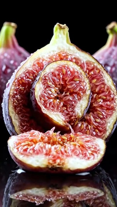 Figs Cut in Slow Motion | Satisfying Fruit Cutting ASMR 🍈