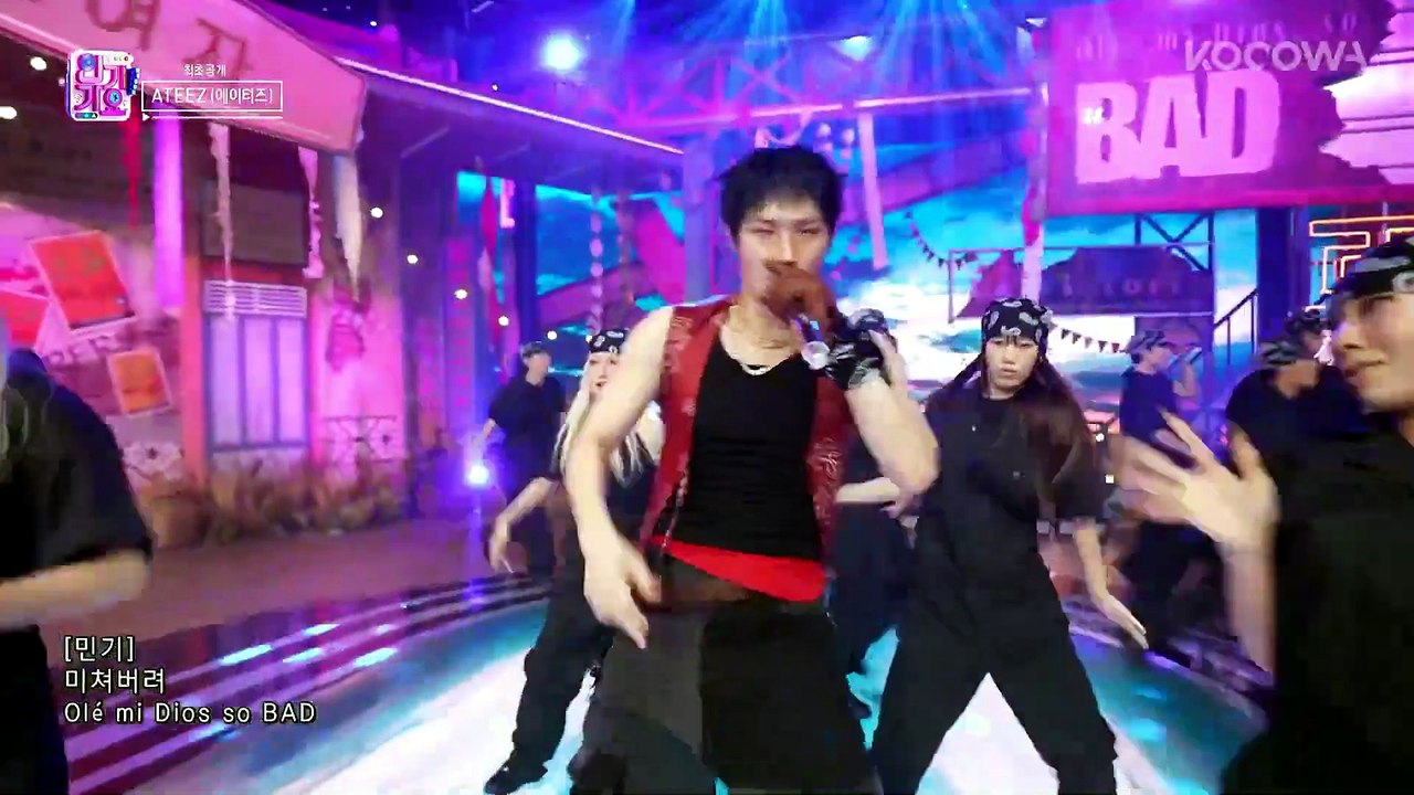 ATEEZ BAD Inkigayo EP1317 KOCOWA+