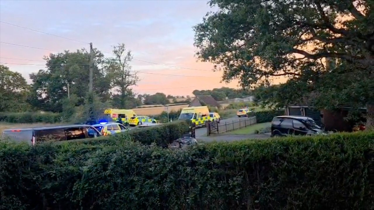 Six arrested in Headcorn at the scene of an ongoing investigation