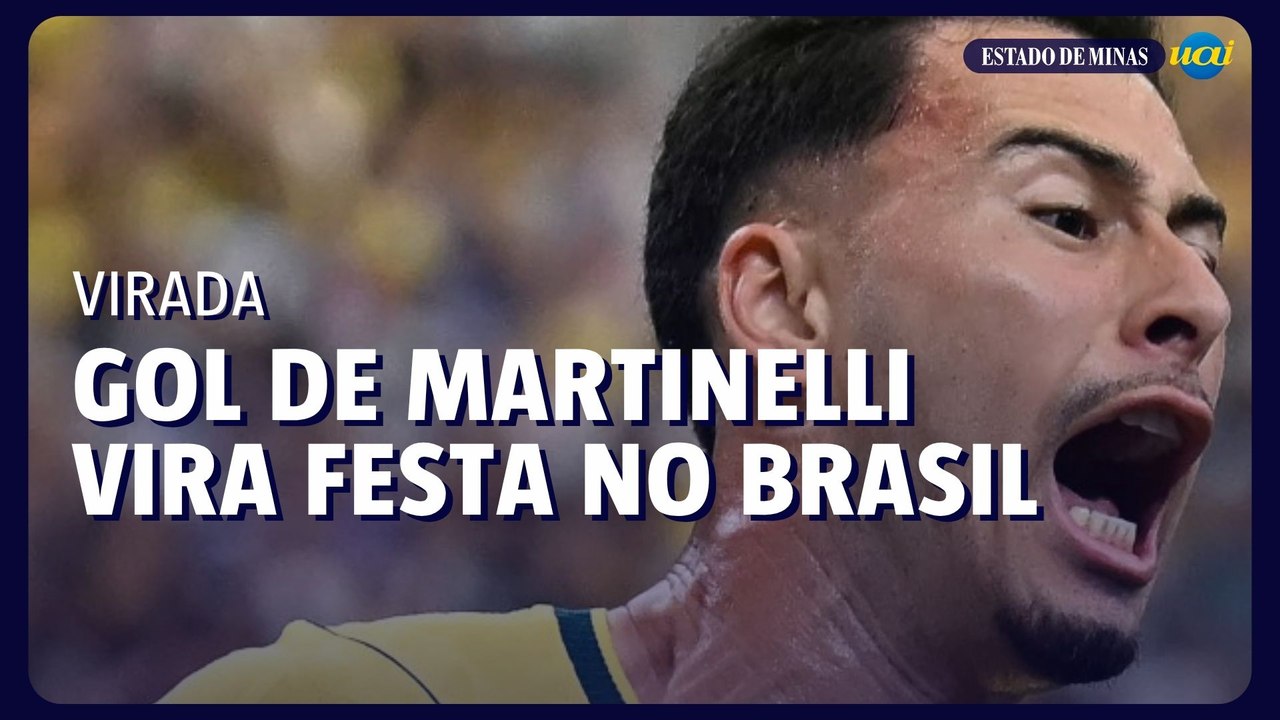 Gol de Martinelli faz brasileiros comemorarem classificação