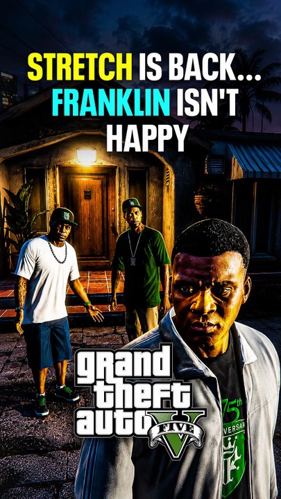 Stretch Is Back... Franklin Isn't Happy #gamestyphoon #gta5 #gtav #shorts #Franklin #Stretch #Lamar