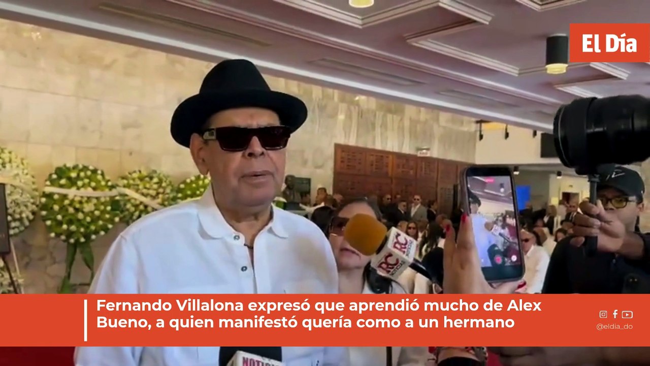 Fernando Villalona expresó que aprendió mucho de Alex Bueno, a quien manifestó quería como a un hermano