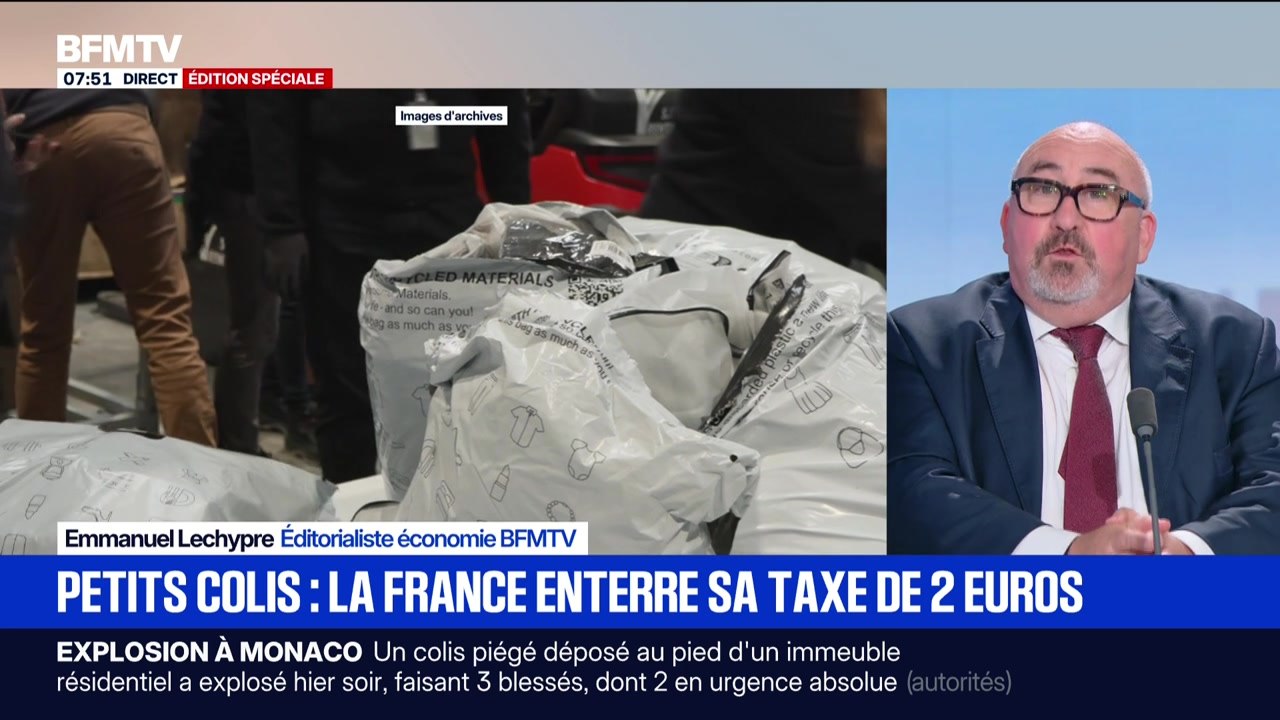 BFM éco : Petits colis, la France enterre sa taxe de 2 euros - 30/06