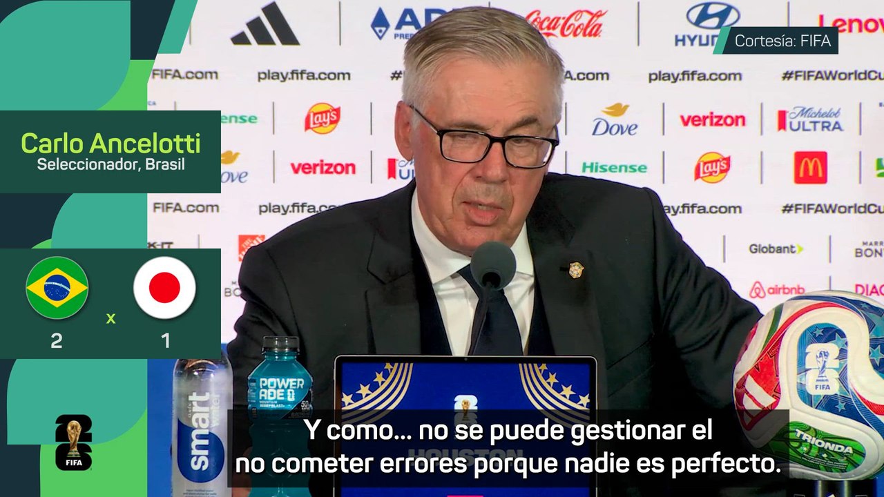 ANCELOTTI explica POR QUÉ NO ha jugado NEYMAR: "Ya se lo dije a él" | BRASIL 2 - JAPÓN 1