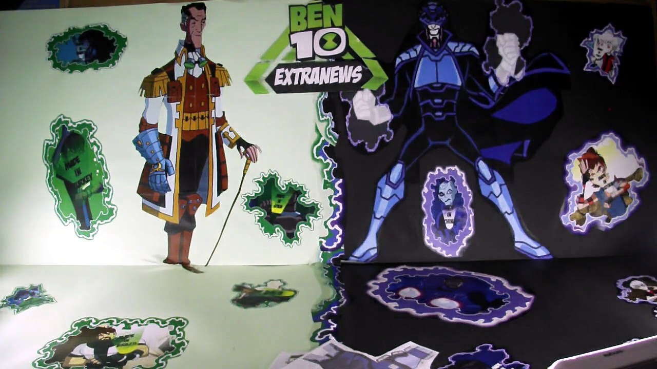 11 Tutorial- Papercraft do Rolador 3D- Ben 10 Omniverse
