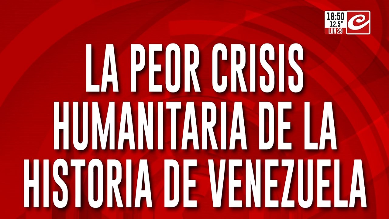 La peor crisis humanitaria de la historia de Venezuela