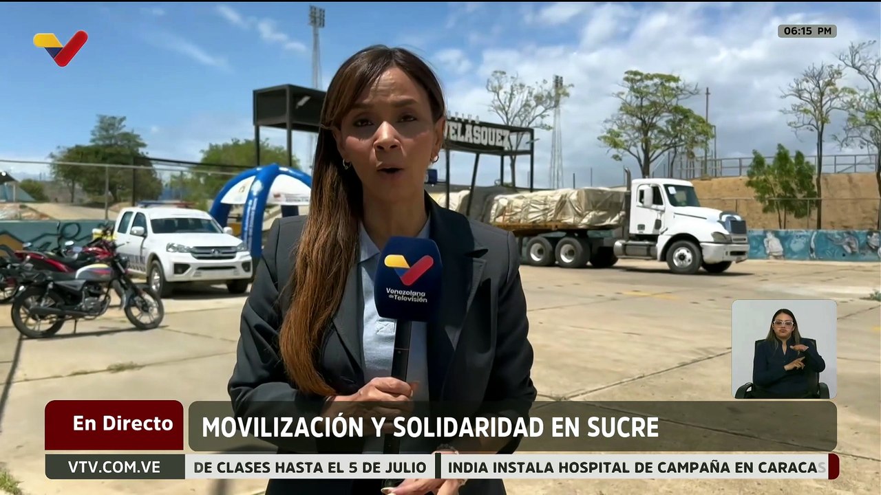 Sucre | Gandola cargada de insumos parte hacia la Región Capital para atender afectados por sismos