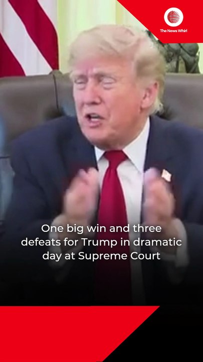 One big win and three defeats for Trump
