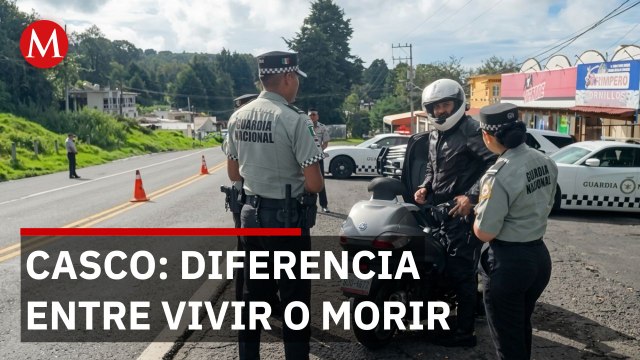 Guardia Nacional refuerza operativo Casco Seguro en autopista México-Cuernavaca tras accidentes