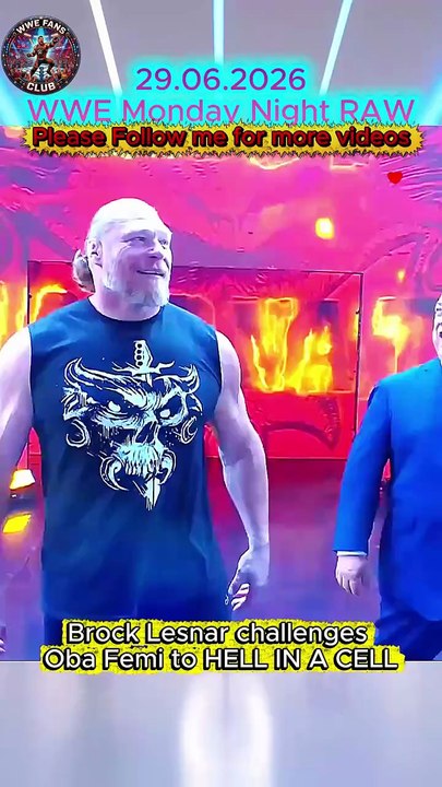 WWE Raw Highlights: Brock Lesnar RETURNS to Shocking Attack & Challenges Oba Femi to HELL IN A CELL!