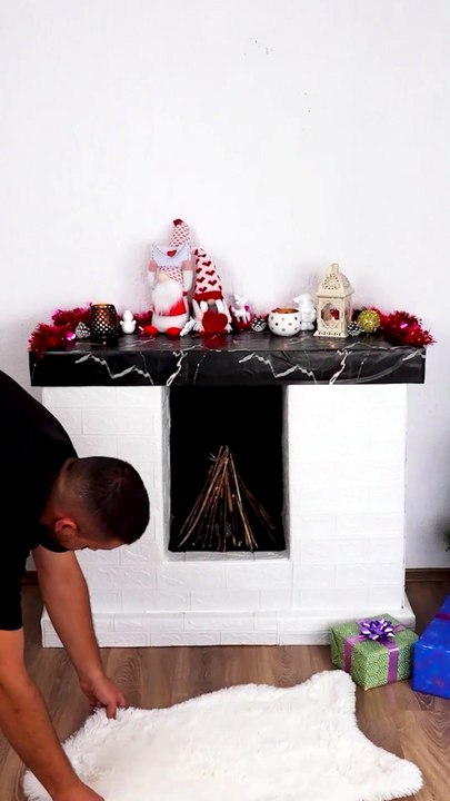 Crafting Your Own Faux Christmas Fireplace