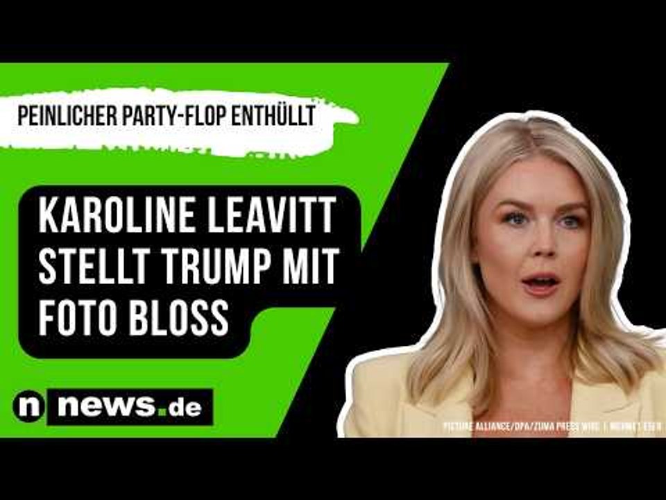 Donald Trump: Peinlicher Party-Flop enthüllt - Karoline Leavitt stellt Trump mit Foto bloß