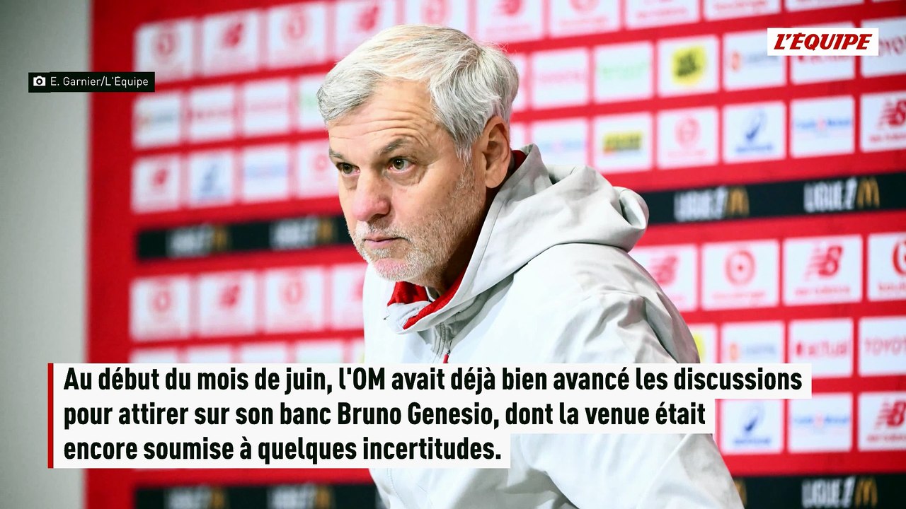 Bruno Genesio va s'engager deux ans comme entraîneur de l'OM - Foot - Ligue 1
