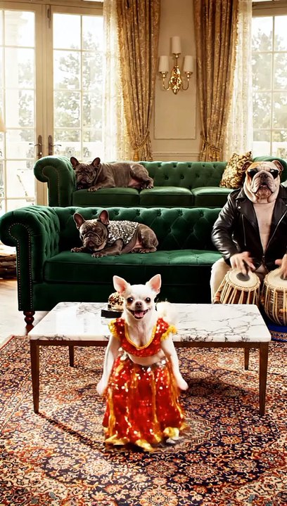 💃 Shakira Dog Dance with Live Tabla – Funniest Performance Ever! 😂🔥 #Reels #Trending #AnimalComedy #Entertainment #MustWatch