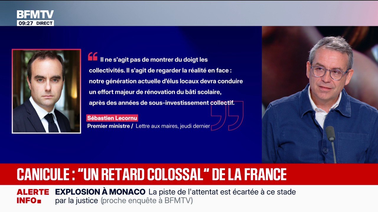 Canicule: "On a bricolé et on a fait tout ce qu'on a pu faire", répond le maire de Grigny (PCF) à Sébastien Lecornu