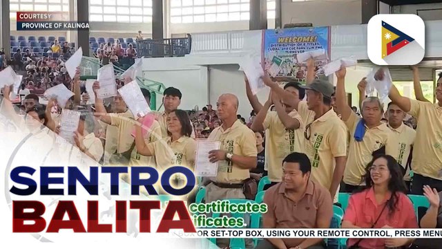 Higit 1,500 na benepisyaryo sa Cordillera, nakatanggap ng titulo sa kanilang lupa na sinasaka at debt relief mula sa DAR; mga kagamitan sa pagsasaka, ipinagkaloob din | ulat ni Anjel Kim Pengosro - PTV Cordillera