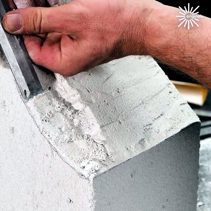 Mastering concrete carving & sculpting with precision! 💯