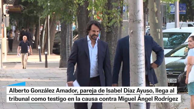 La llegada de Alberto González Amador, pareja de Isabel Díaz Ayuso, al juzgado para declarar como testigo